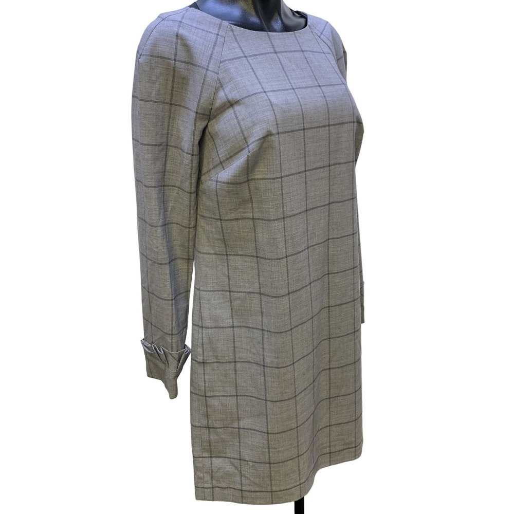 *NWT Banana Republic Gray Print Dress Size 4 - Picture 2 of 5